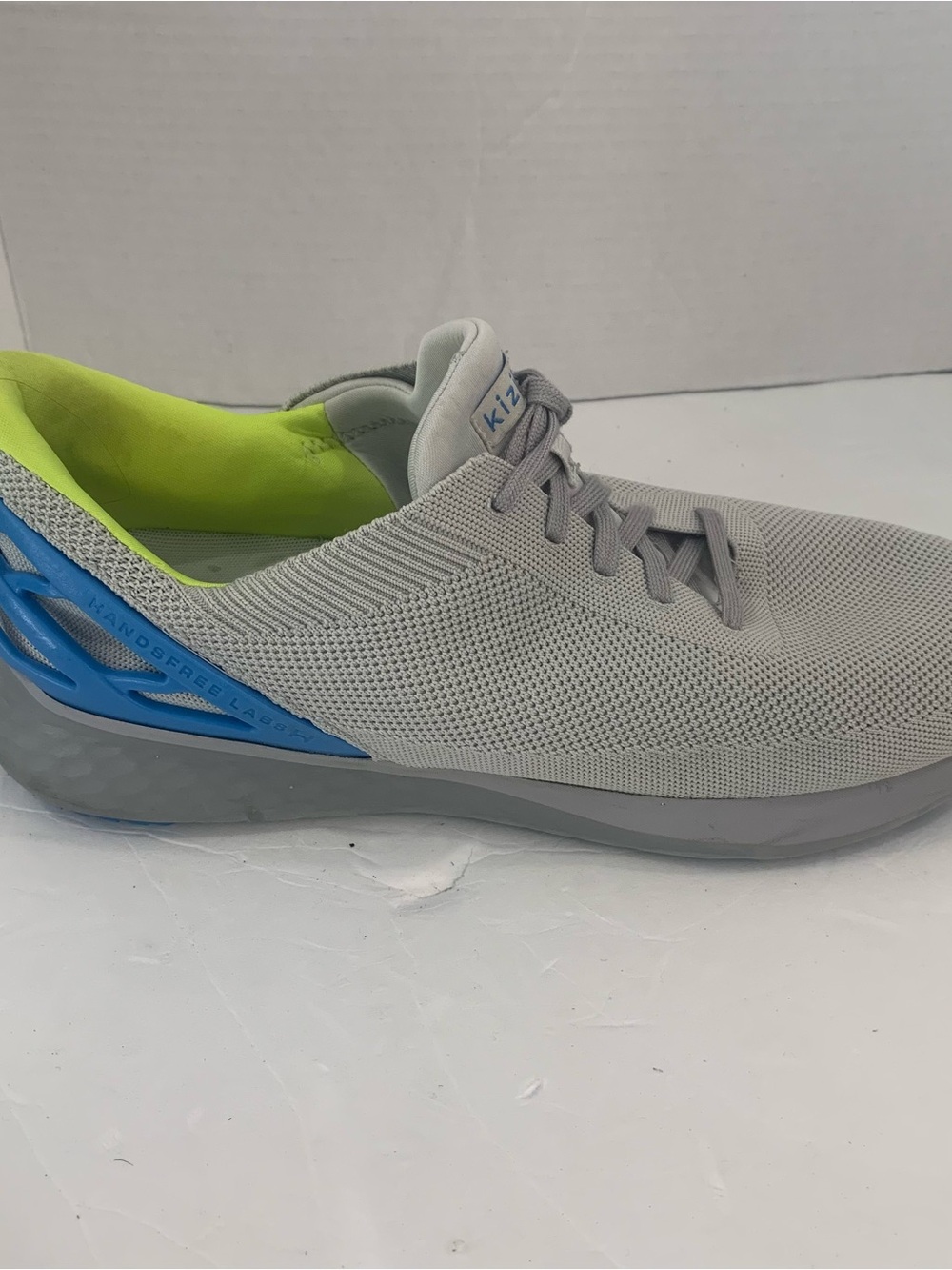 Kizik Athens Sneakers Men Sz 13 Gray Lace Up Low Top Athletic Running Shoes Wide